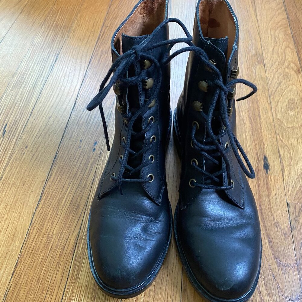 Madewell Women's Kellie Lace-Up Boots in Size 7